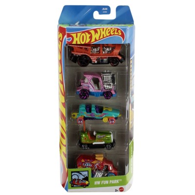 Set 5 masini hot wheels hw fun park