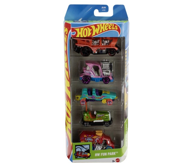 Set 5 masini hot wheels hw fun park Set 5 masini hot wheels hw fun park