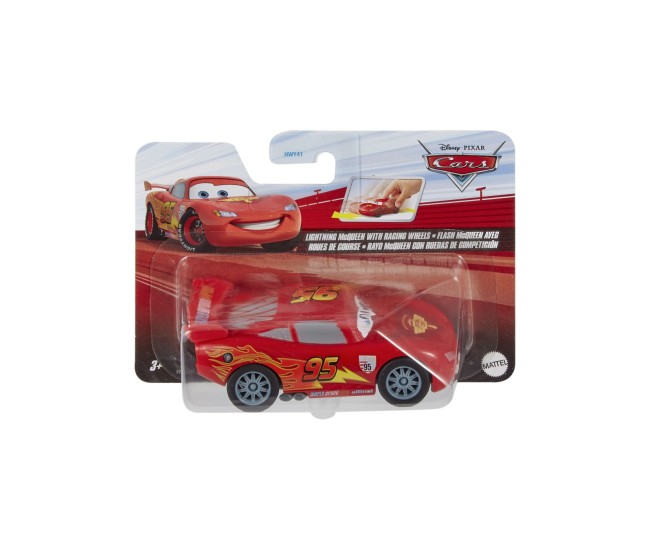 Cars masinuta cu sistem pullback fulger mcqueen cu roti de curse scara 1:43 Cars masinuta cu sistem pullback fulger mcqueen cu roti de curse scara 1:43