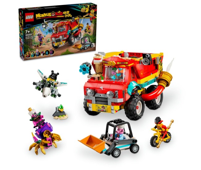 Lego monkie kid camionul electric al echipei lui monkie kid 80055