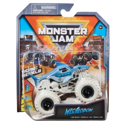 Monster jam masinuta metalica megalodon scara 1 la 64