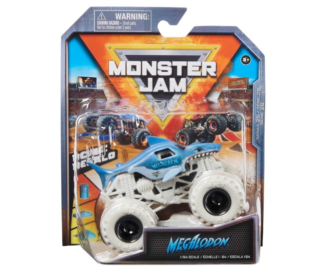 Monster jam masinuta metalica megalodon scara 1 la 64
