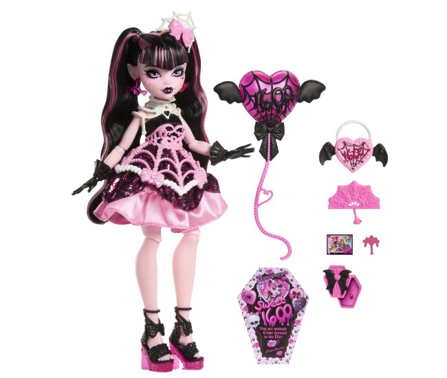 Monster high ziua de nastere dulce si infricosatoare papusa draculaura cu accesorii Monster high ziua de nastere dulce si infricosatoare papusa draculaura cu accesorii