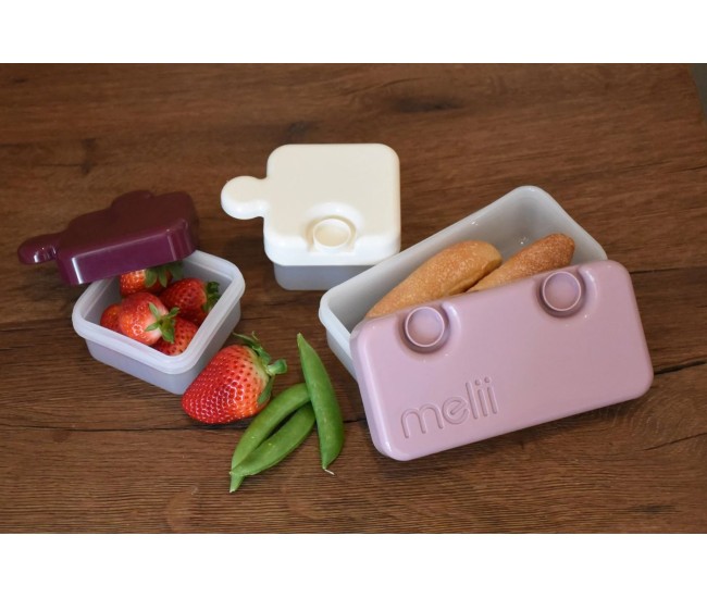 Recipient hrana bebe model puzzle, melii luxe, roz ivoire mura Recipient hrana bebe model puzzle, melii luxe, roz ivoire mura