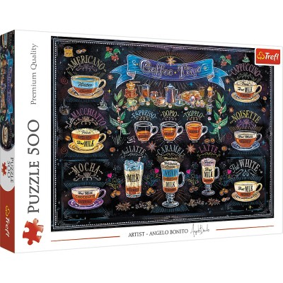 Puzzle trefl 500 tipuri de cafea Puzzle trefl 500 tipuri de cafea