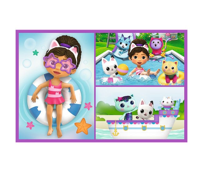 Puzzle trefl 2x70 gabbys dollhouse aventurile lui gabby Puzzle trefl 2x70 gabbys dollhouse aventurile lui gabby