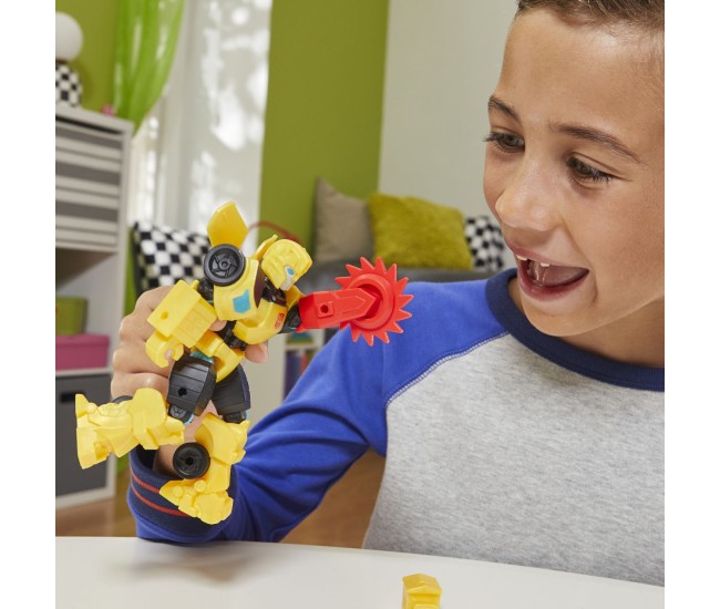 Transformers mix mashers figurina bumblebee 12cm si accesorii