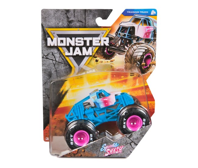 Monster jam masinuta metalica sparkle smash scara 1 la 64 Monster jam masinuta metalica sparkle smash scara 1 la 64