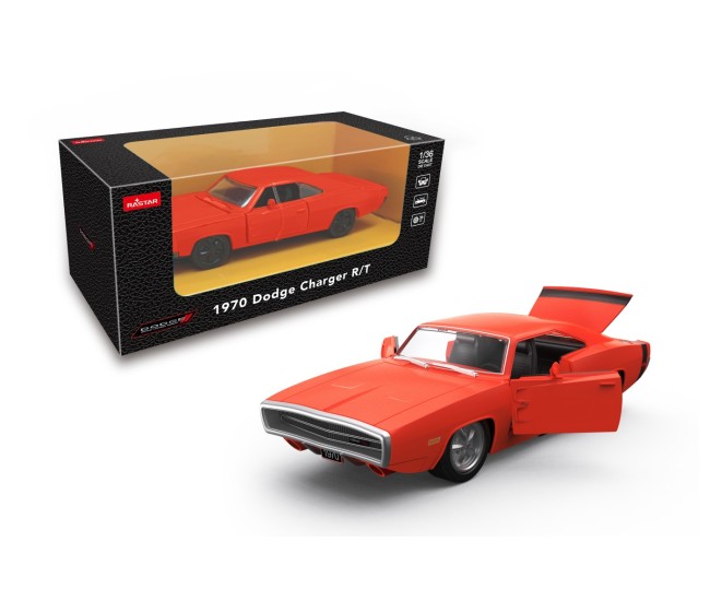 Masinuta metalica dodge charger r/t 1970 portocaliu scara 1 la 36 Masinuta metalica dodge charger r/t 1970 portocaliu scara 1 la 36