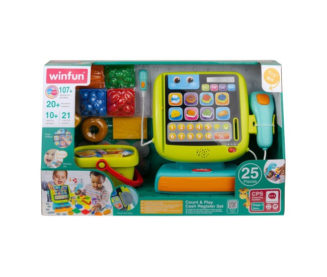 Winfun set casa de marcat cu accesorii Winfun set casa de marcat cu accesorii