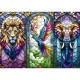 Puzzle trefl 1000 animale in vitraliu Puzzle trefl 1000 animale in vitraliu