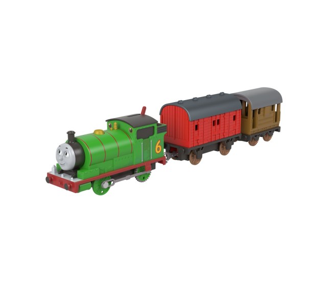 Thomas locomotiva motorizata percy cu 2 vagoane
