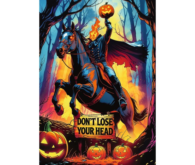 Puzzle trefl 1000 premium plus sala groazei calaretul fara cap Puzzle trefl 1000 premium plus sala groazei calaretul fara cap