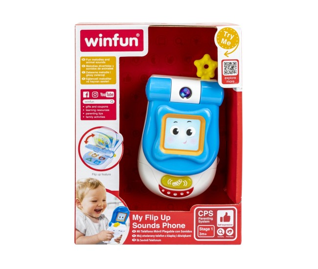 Winfun telefon cu clapeta cu sunete Winfun telefon cu clapeta cu sunete