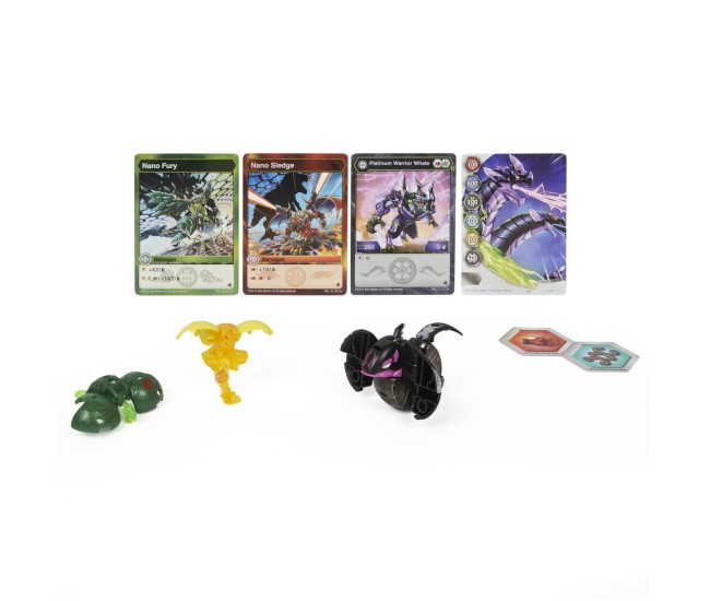 Bakugan platinum powerup s4 warrior whale nano fury si nano sledge Bakugan platinum powerup s4 warrior whale nano fury si nano sledge