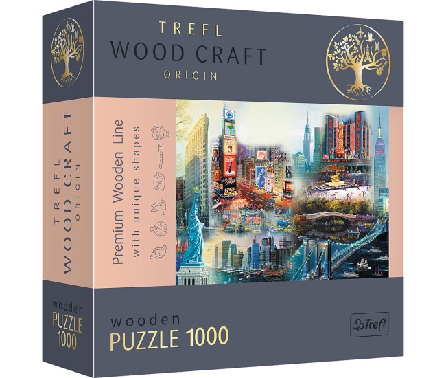 Puzzle trefl din lemn 1000 piese new york Puzzle trefl din lemn 1000 piese new york