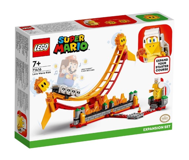 Lego super mario set de extindere plimbare pe valul de lava 71416 Lego super mario set de extindere plimbare pe valul de lava 71416