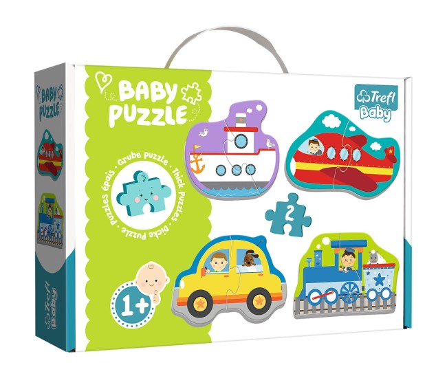 Puzzle trefl baby clasic vehicule pentru transport 8 piese Puzzle trefl baby clasic vehicule pentru transport 8 piese