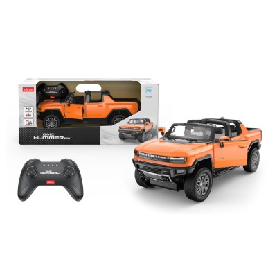 Masina cu telecomanda gmc hummer ev portocaliu scara 1 la 16