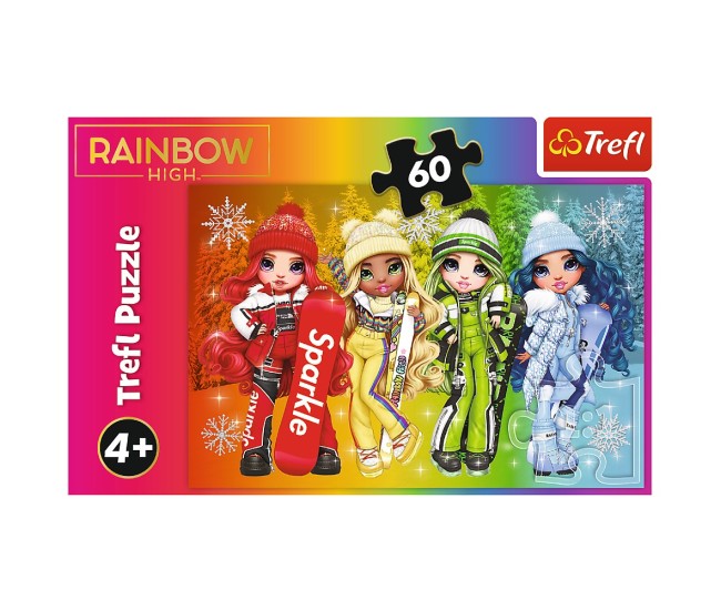 Puzzle trefl 60 rainbow high papusile jucause Puzzle trefl 60 rainbow high papusile jucause