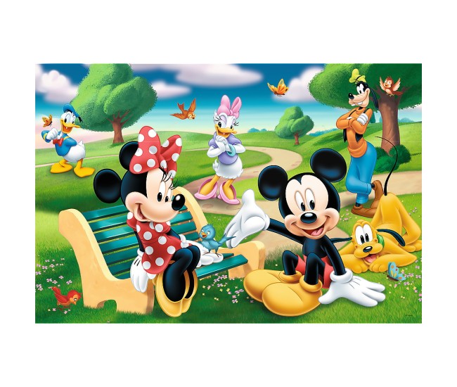 Puzzle trefl 24 maxi mickey mouse intre prieteni Puzzle trefl 24 maxi mickey mouse intre prieteni