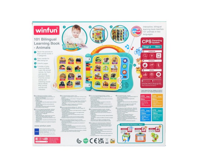 Winfun carticica bilingva pentru invatarea animalelor Winfun carticica bilingva pentru invatarea animalelor