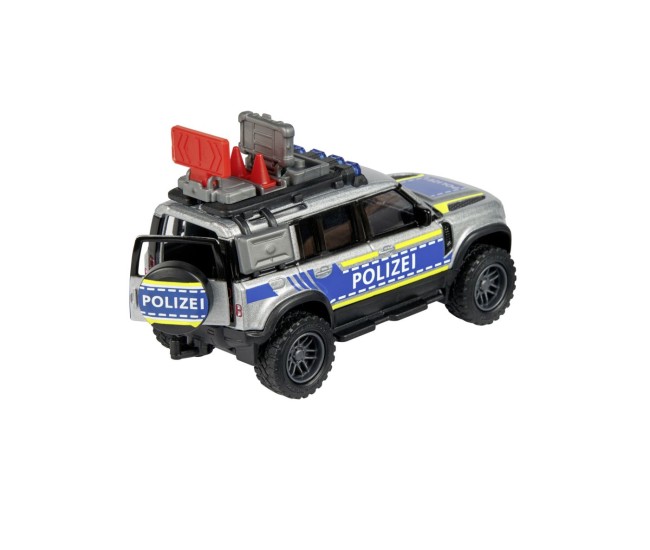 Majorette masina metalica de politie land rover defender scara 1 la 43 Majorette masina metalica de politie land rover defender scara 1 la 43