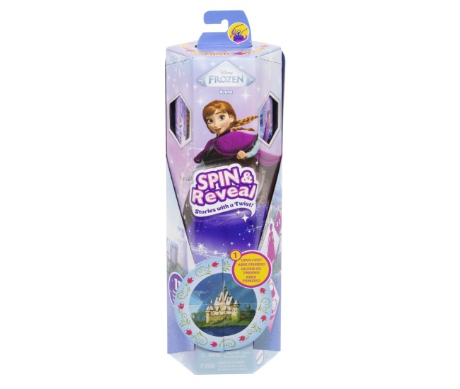 Disney frozen spin and reveal papusa anna cu evantai