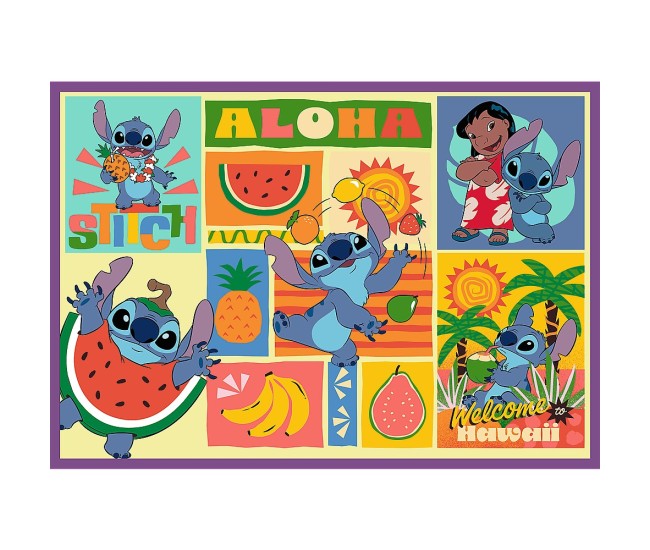Puzzle trefl 4x250 disney uimitorul stitch
