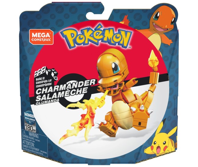 Pokemon mega construx set de constructie charmander salameche 180 piese Pokemon mega construx set de constructie charmander salameche 180 piese