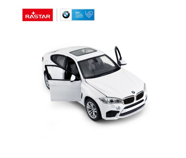 Masinuta metalica bmw x6m alb scara 1 la 24