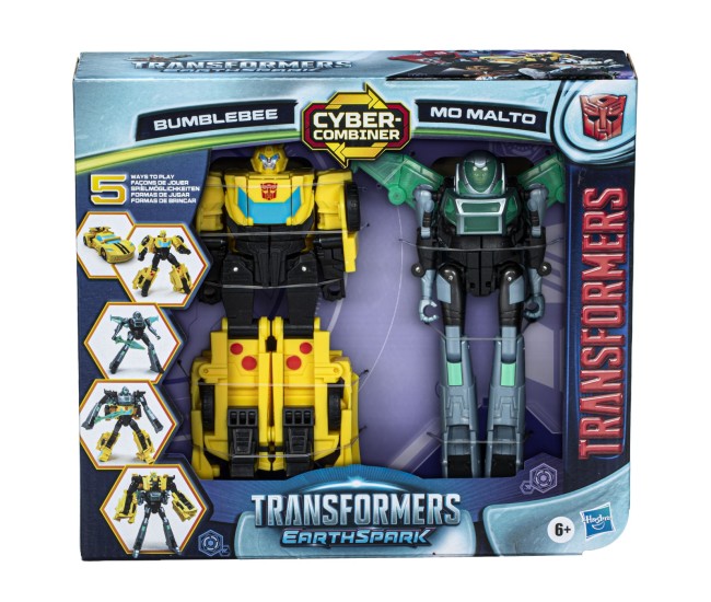 Transformers earthspark set 2 figurine bumblebee si mo malto Transformers earthspark set 2 figurine bumblebee si mo malto