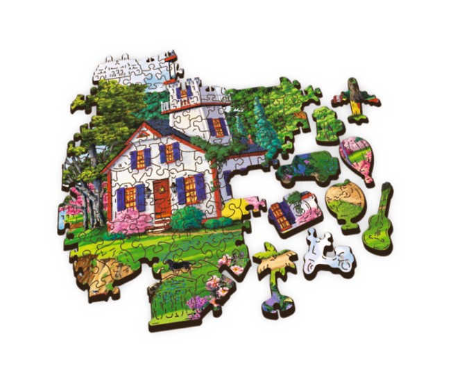 Puzzle trefl din lemn 500+1 piese portul in timpul verii Puzzle trefl din lemn 500+1 piese portul in timpul verii