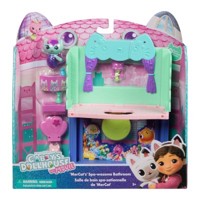 Gabbys dollhouse filmul set baia spa a pisicii mercat cu figurina si accesorii