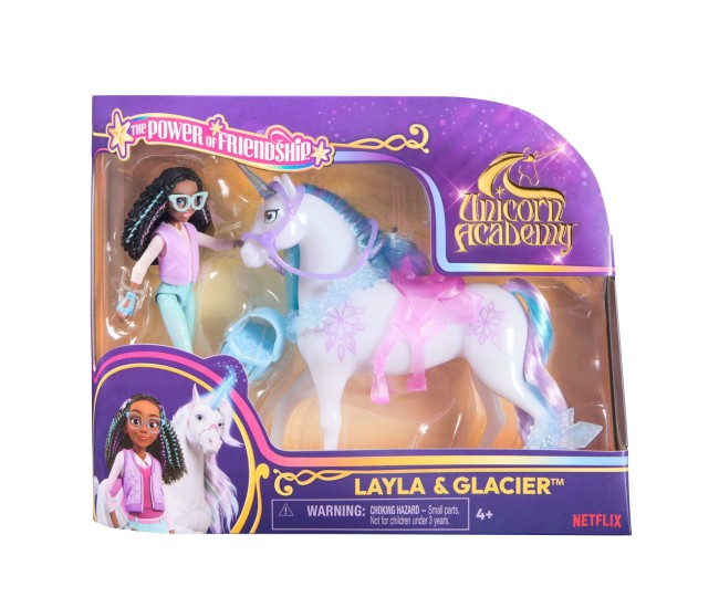 Unicorn academy set papusa layla si unicornul glacier Unicorn academy set papusa layla si unicornul glacier
