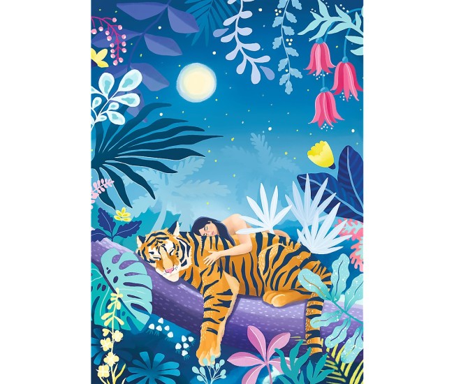 Puzzle trefl uft velvet 500 tigrul dormind Puzzle trefl uft velvet 500 tigrul dormind