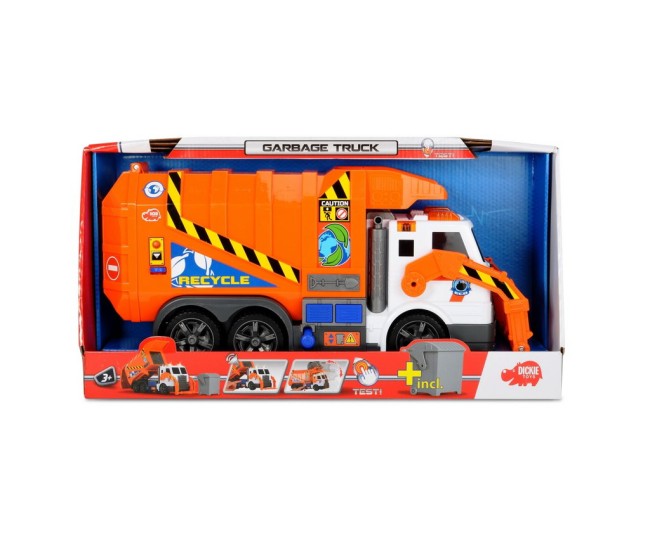 Dickie masina de gunoi 46 cm cu sunet si lumini Dickie masina de gunoi 46 cm cu sunet si lumini