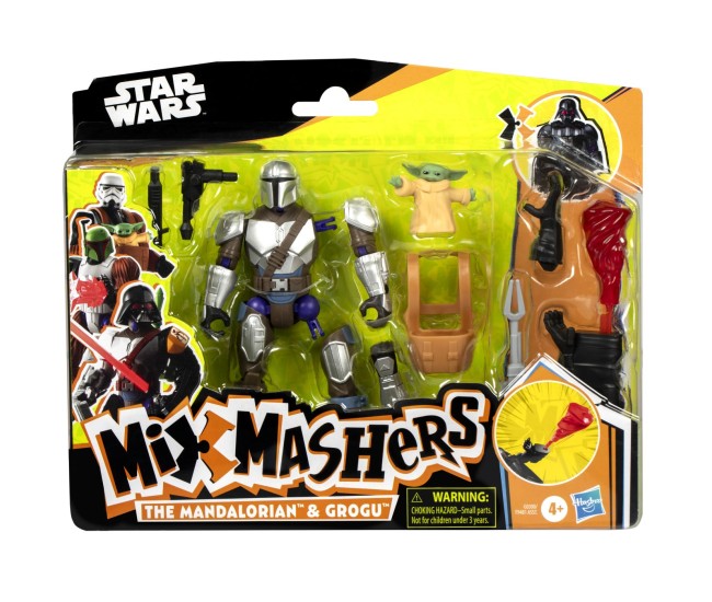 Star wars mix mashers deluxe set figurina mandalorian and grogu 12cm si accesorii Star wars mix mashers deluxe set figurina mandalorian and grogu 12cm si accesorii