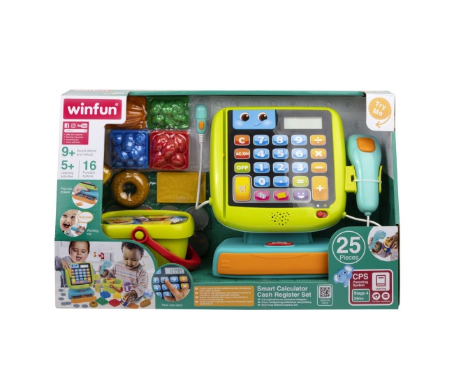 Winfun set casa de marcat interactiva cu accesorii