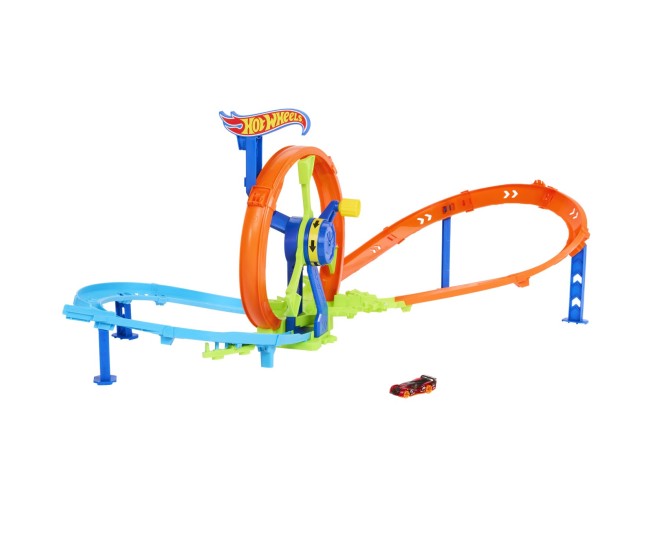 Hot wheel stunt tracks cursa lansare rapida in bucla Hot wheel stunt tracks cursa lansare rapida in bucla