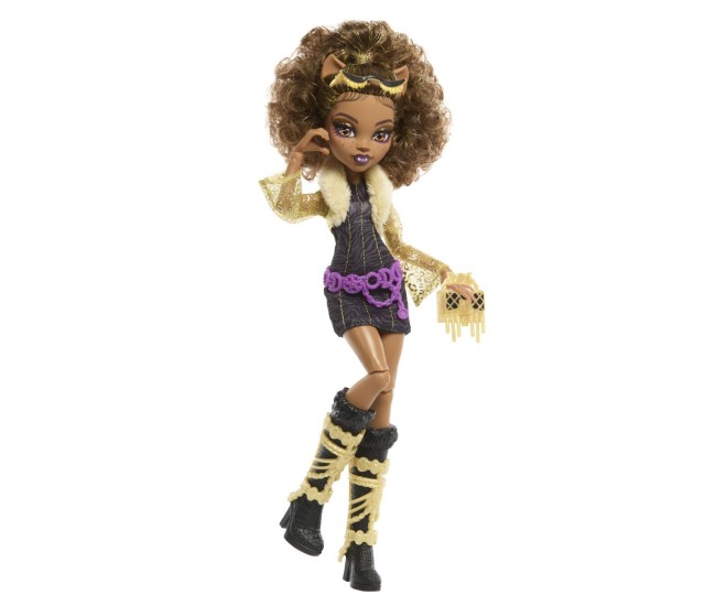Monster high papusa clawdeen wolf cu dulap revelator si accesorii Monster high papusa clawdeen wolf cu dulap revelator si accesorii