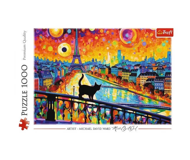 Puzzle trefl 1000 pisica din paris