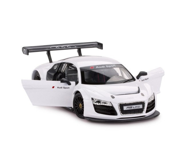 Masinuta metalica audi r8 alb scara 1 la 24