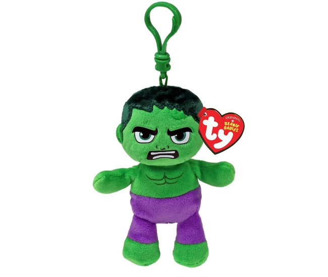 Plus breloc ty 8.5cm beanie babies marvel hulk Plus breloc ty 8.5cm beanie babies marvel hulk