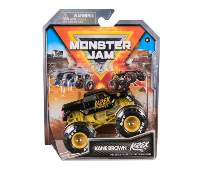 Monster jam masinuta metalica kane brown k-rex scara 1 la 64 Monster jam masinuta metalica kane brown k-rex scara 1 la 64