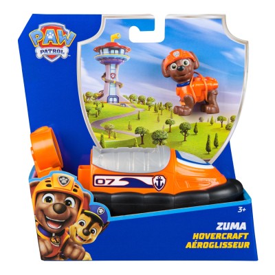 Patrula catelusilor set vehicul de baza hovercraft si figurina zuma