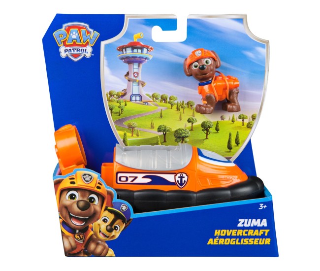 Patrula catelusilor set vehicul de baza hovercraft si figurina zuma Patrula catelusilor set vehicul de baza hovercraft si figurina zuma