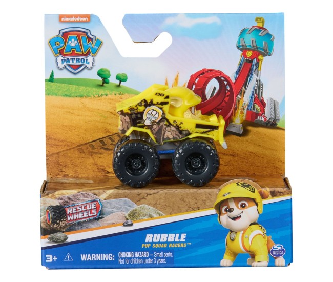 Patrula catelusilor pup squad racers rescue wheels vehicul metalic rubble scara 1:55 Patrula catelusilor pup squad racers rescue wheels vehicul metalic rubble scara 1:55