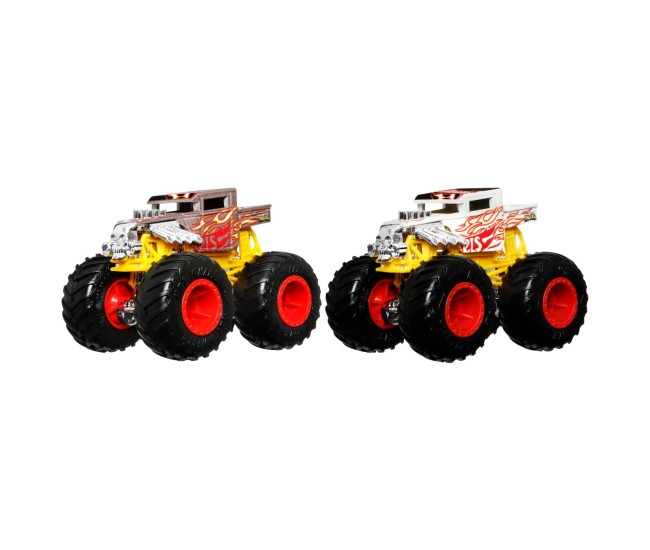 Hot wheels monster truck camion bone shaker cu culori schimbatoare scara 1:64 Hot wheels monster truck camion bone shaker cu culori schimbatoare scara 1:64