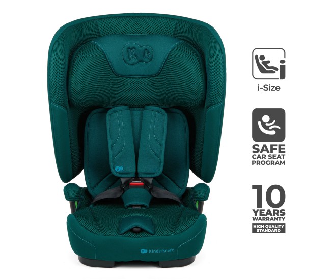 Scaun auto kinderkraft fix2go 76-150 cm, green Scaun auto kinderkraft fix2go 76-150 cm, green